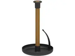 Porta Papel Toalha Lume Preto Fechado