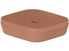 Saboneteira Aura Marrom Amendoa Fechado - 0