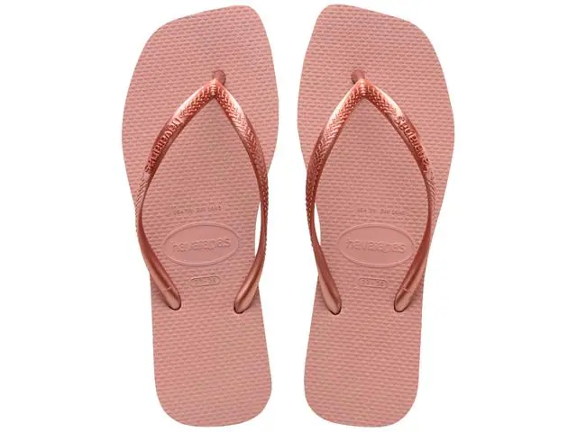 Chinelo Havaianas Slim Square Rosa Crocus