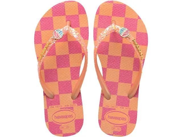 Chinelo Havaianas K Sl Glitter Ii Pessego
