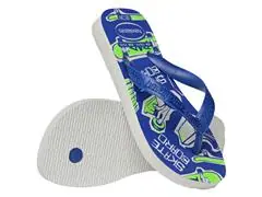 Chinelo Havaianas Kids Athletic Branco/Azul Nava - 3