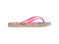 Chinelo Havaianas Slim Disney Bege Palha - 4
