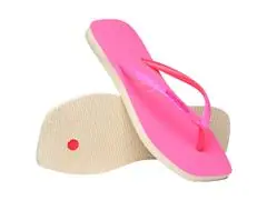 Chinelo Havaianas S Sqr Gtr Neon Bege Palha/Rosa Neon - 4