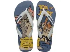 Chinelo Havaianas Top Warner Clas Buttercream/Branco - 0