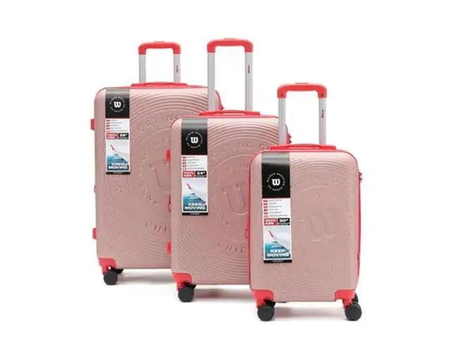 Conj. 3 Pecas Malas 360O Tm20/24/28 Wilson 65.1753-Rose