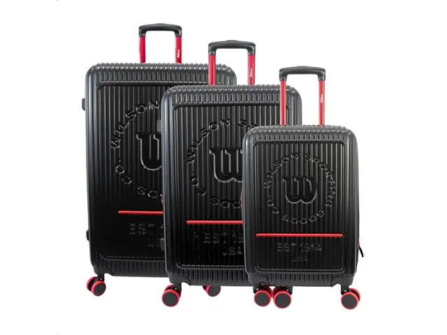 Conj. 3 Pecas Malas 360O Tm20/24/28 Wilson 65.1748-Preta