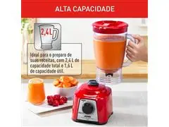 Liquidificador Arno Power Mix Essential 700W Vermelho - 220V - 3
