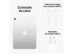 Apple iPad 11ª geração, chip A16, Wi-Fi, 256GB - Prata - 3