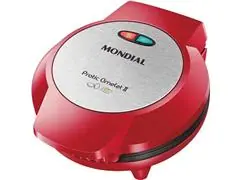 Omeleteira Pratic Omelet II Mondial Vermelho/Inox 800W 110V OM-04-RI