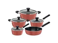 Combo Essencial Tramontina: Panelas Glenz Rosé + Copos Long Drink Clea - 1