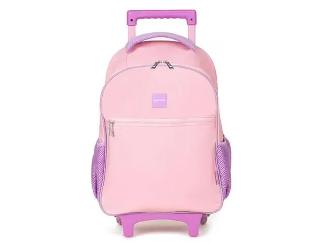 Mochila De Rodinhas Play Rosa/Roxo Mn