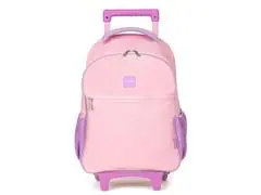 Mochila De Rodinhas Play Rosa/Roxo Mn