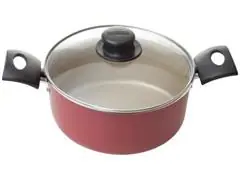 Jogo de Panelas Tramontina Turim Antiaderente Vermelho 8 pçs C/Pressão - 2