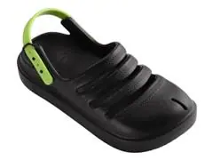 Sándalias Havaianas Kids Clog Preto/Verde Limao Tam 23-24 - 1