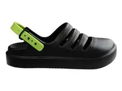 Sándalias Havaianas Kids Clog Preto/Verde Limao Tam 29-30 - 3
