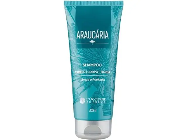Shampoo Cabelo Corpo Barba Araucária L’Occitane au Brésil 200ml