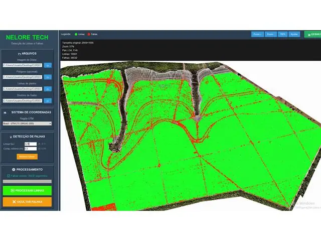 Software Restituição Linhas de Plantio e Identificação de Falhas