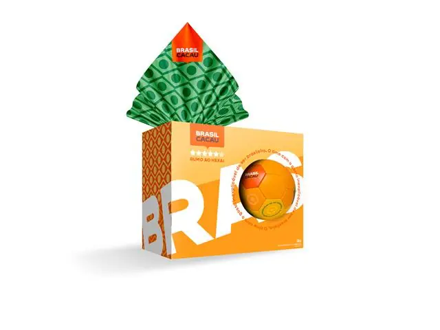 Ovo de Páscoa Brasil Cacau Bola de Futebol Brasil 120g