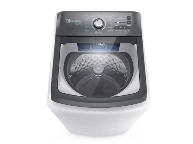 Máquina de Lavar Electrolux 14,5kg Branca Efficient Cesto inox e Jet&C