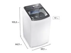 Máquina de Lavar Electrolux 14,5kg Branca Efficient Cesto inox e Jet&C - 2