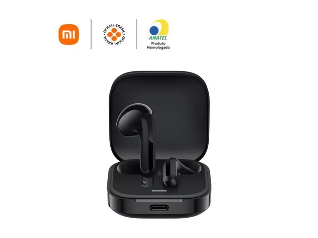Fone de Ouvido Bluetooth Xiaomi Redmi Buds 6 Active Preto