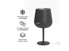 Taça Térmica Drink Preta - Clear - 1