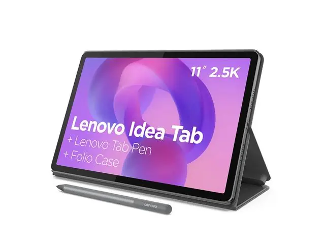 Tablet Lenovo Idea Tab Cinza com 11" 2,5K 90Hz, 8GB, 128GB Android 13