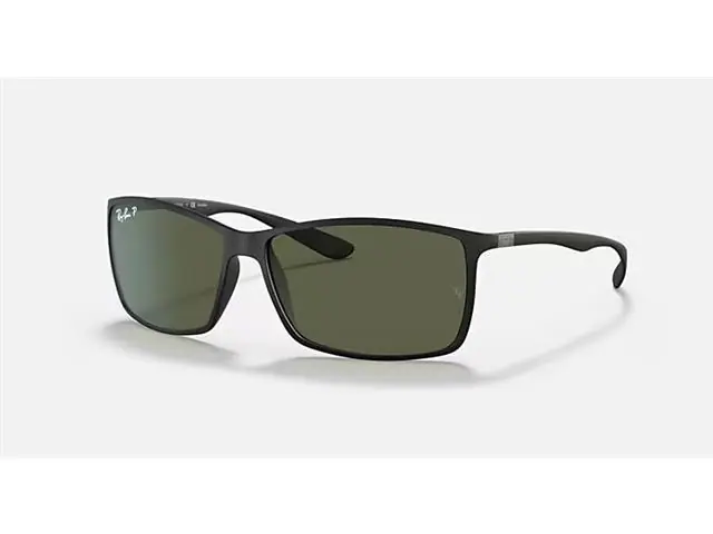 Óculos de sol Ray-Ban PEEK SQUARE MATTE BLACK GREEN - -