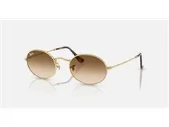 Óculos de sol Ray-Ban METAL OVAL ARISTA CLEAR GRADIENT BROWN - OVAL