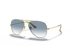 Óculos de sol Ray-Ban METAL PILOT ARISTA CLEAR GRADIENT BLUE - AVIATOR - 0
