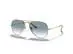 Óculos de sol Ray-Ban METAL PILOT ARISTA CLEAR GRADIENT BLUE - AVIATOR - 0