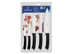 Jogo Facas Tramontina Felice Inox Preto 5 Peças - 1