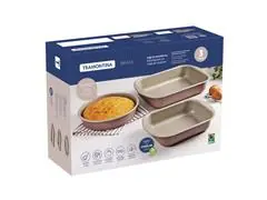 Jogo Assadeiras Tramontina Brasil Antiaderente Preto 3 Peças - 1