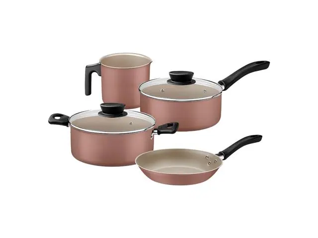 Jogo Panelas Tramontina Linz Antiaderente Mocaccino 4 Peças