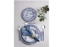 Faqueiro Tramontina Obelline Inox Azul Boreal 24 Peças - 7