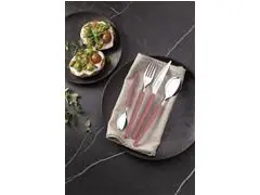 Faqueiro Tramontina Obelline Inox Vinho Rubi 24 Peças - 8