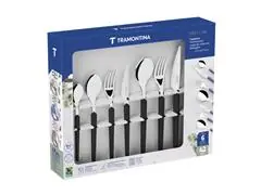 Faqueiro Tramontina Obelline Inox Preto 42 Peças - 1
