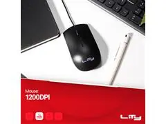 KIT TECLADO E MOUSE COM FIO LITY ABNT2 PLUG&PLAY 107 TECLAS  PRETO - 3