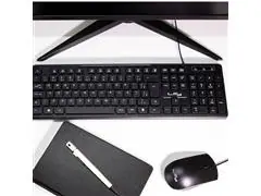 KIT TECLADO E MOUSE COM FIO LITY ABNT2 PLUG&PLAY 107 TECLAS  PRETO - 6