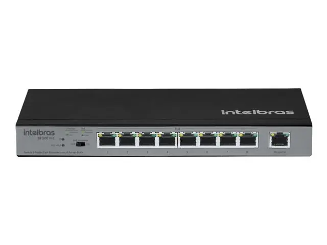 Switch Nao Gerenciavel 9 Portas SF 900HI-POE Preto Intelbras