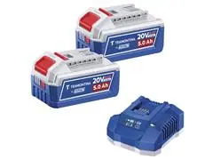 Kit 2 Baterias 20V 5,0Ah + Carregador 4,0A - 0