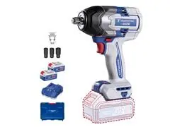 Chave Impacto 20V 850Nm Kit 2Bat 4Ah + Maleta