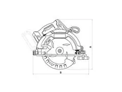 Serra Circular 20V 7.1/4" Brushless - Tramontina - 1