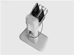 Totem de Tomadas com suporte para Smartphones - Ice Silver - 4