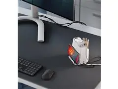 Totem de Tomadas de Mesa - Ice Silver - 1