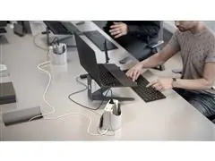 Totem de Tomadas de Mesa - Ice Silver - 6