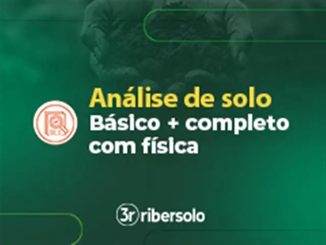 ANÁLISE DE SOLO - BÁSICO + COMPLETO COM FÍSICA / SEM FÍSICA