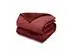 Edredom Casal Plush Flannel Vermelho Escuro/Claro 1pc - 0