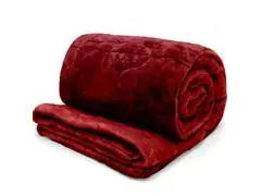 Edredom Buettner Solteiro Plush Flannel Dupla Face 160mx240m Vermelho