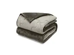 Edredom King Plush Flannel Chocolate Escuro/Claro 1pc - 2